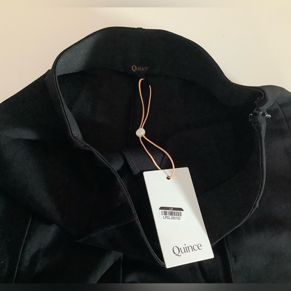 Quince Ultra-Stretch Ponte Super Wide Leg Ankle Pant Black NWT Multiple Sizes - Picture 11 of 11